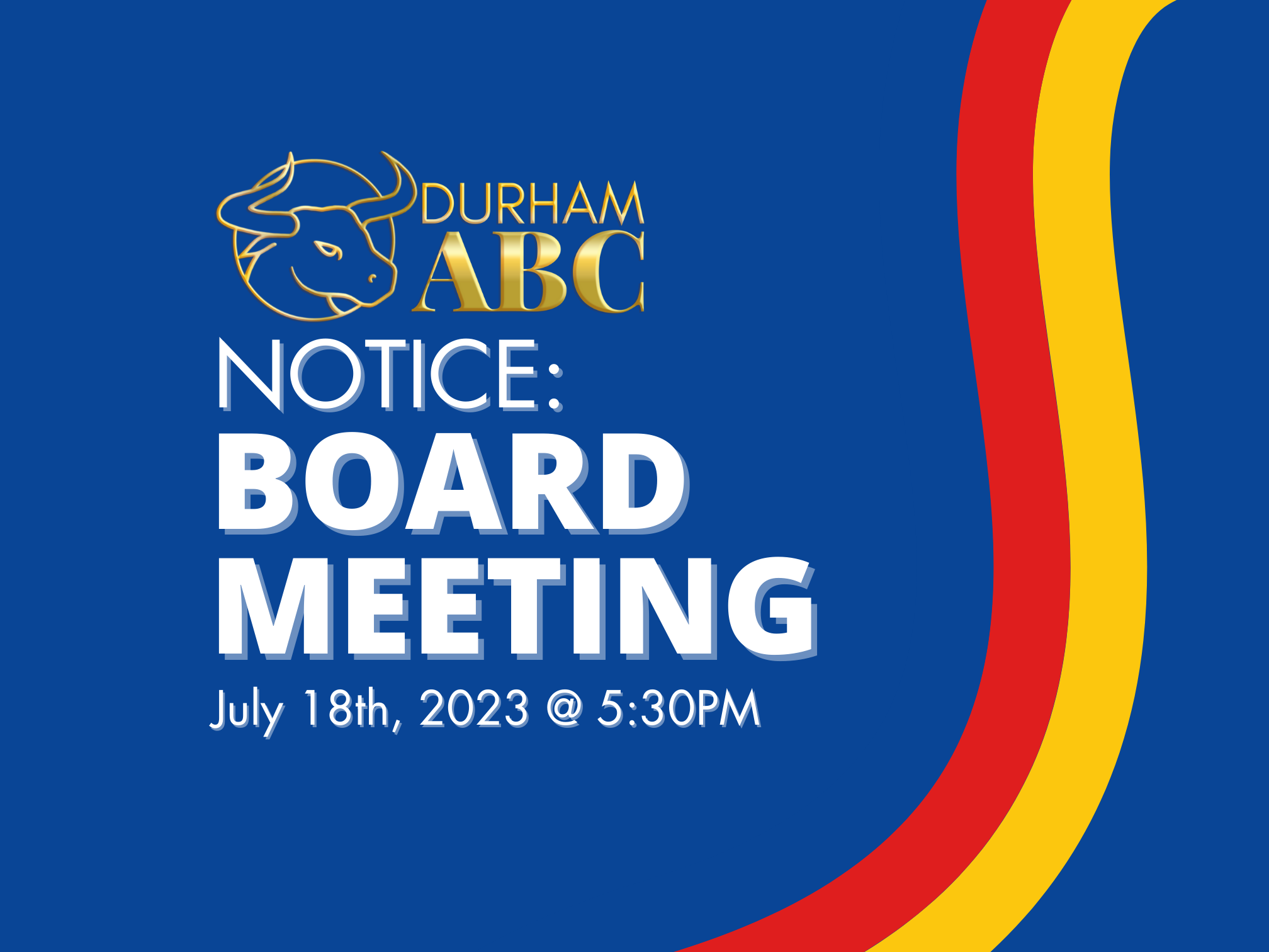 Public Notice of Board Meeting: August 15th, 2023 @ 5:30PM